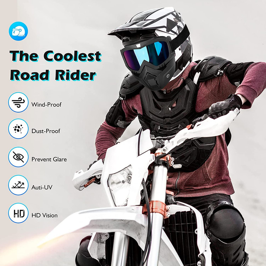 Bike helmet and goggles 2025