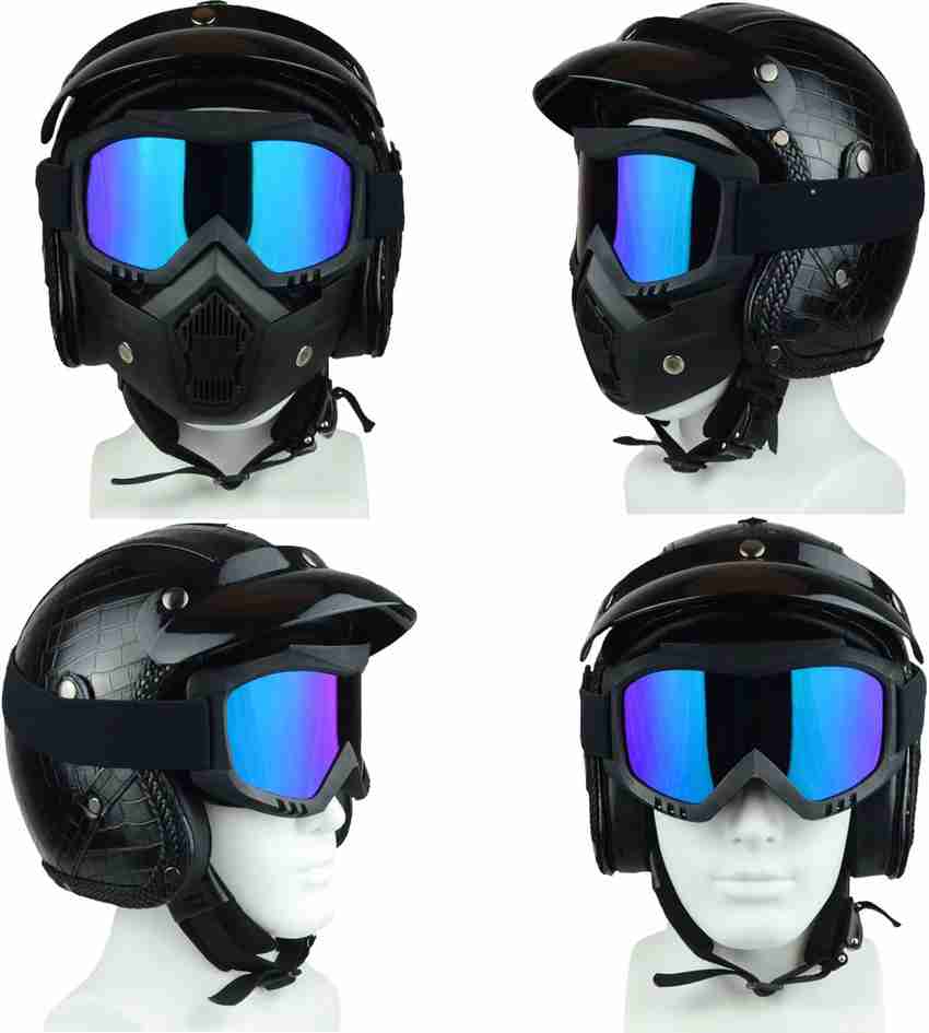 Motocross helmet with face hot sale shield