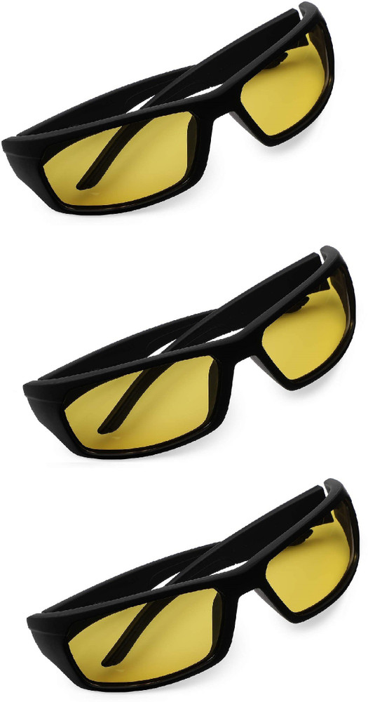Skylight NGTVSN03 Eye Safety Night Driving Glasses for Men and Women Sunglasses with Bike Riding Yellow Glasses For Men and Women Power Tool Safety Goggle Price in India Buy Skylight