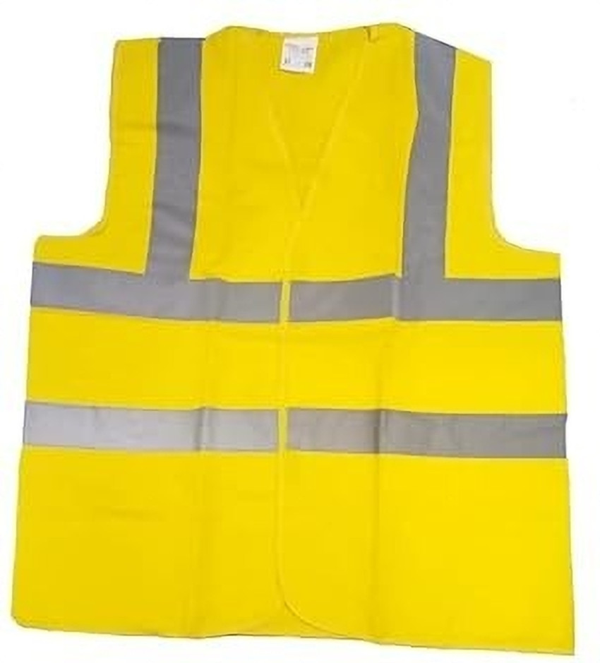 Yellow reflective safety jacket on sale
