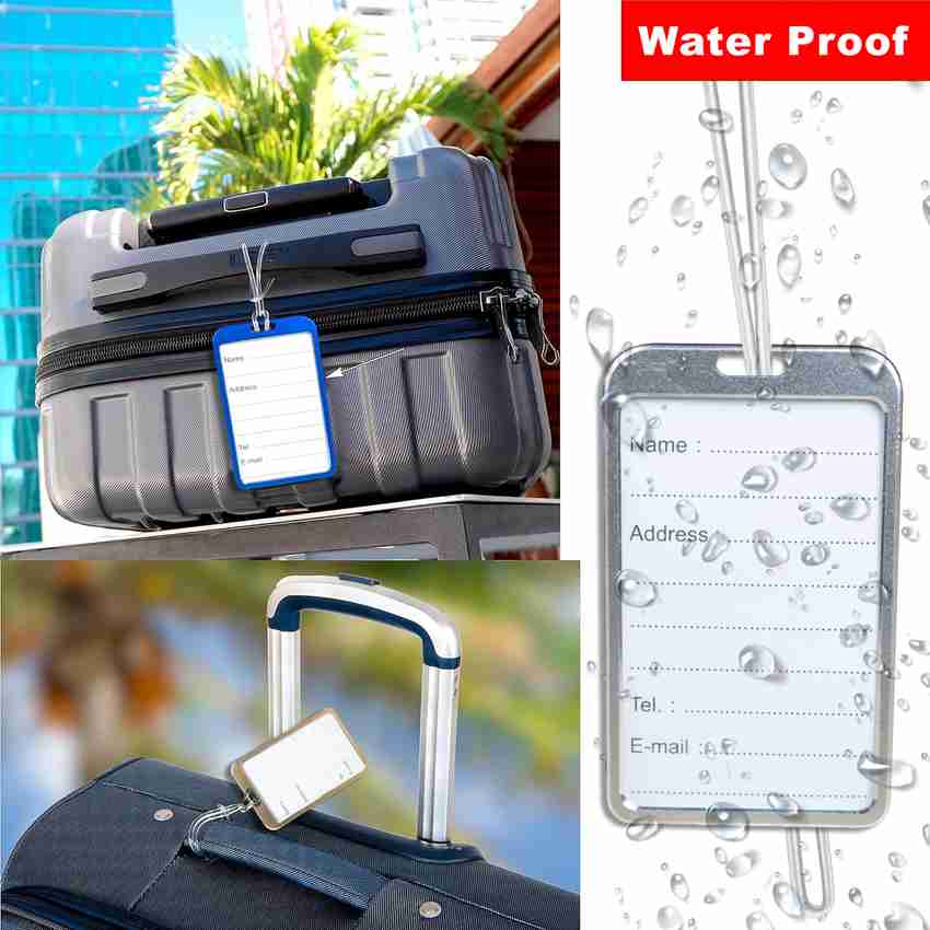 CLICKEDIN Travel Luggage Label Tags Suitcase Identifiers For Flights With Silicone Thread Luggage Tag Multi Color Price in India Flipkart