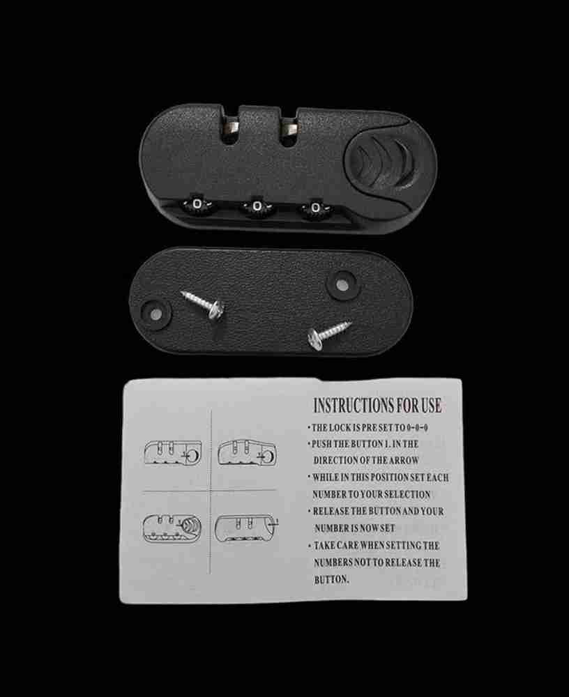 CNB Repair Replacement Luggage Number Lock for Trolley Suitcase Bags Pack of 4 Safety Lock Black Price in India Flipkart