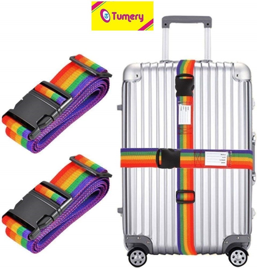 1pcs Adjustable Rainbow Luggage Belt Suitcase Strap for Safe