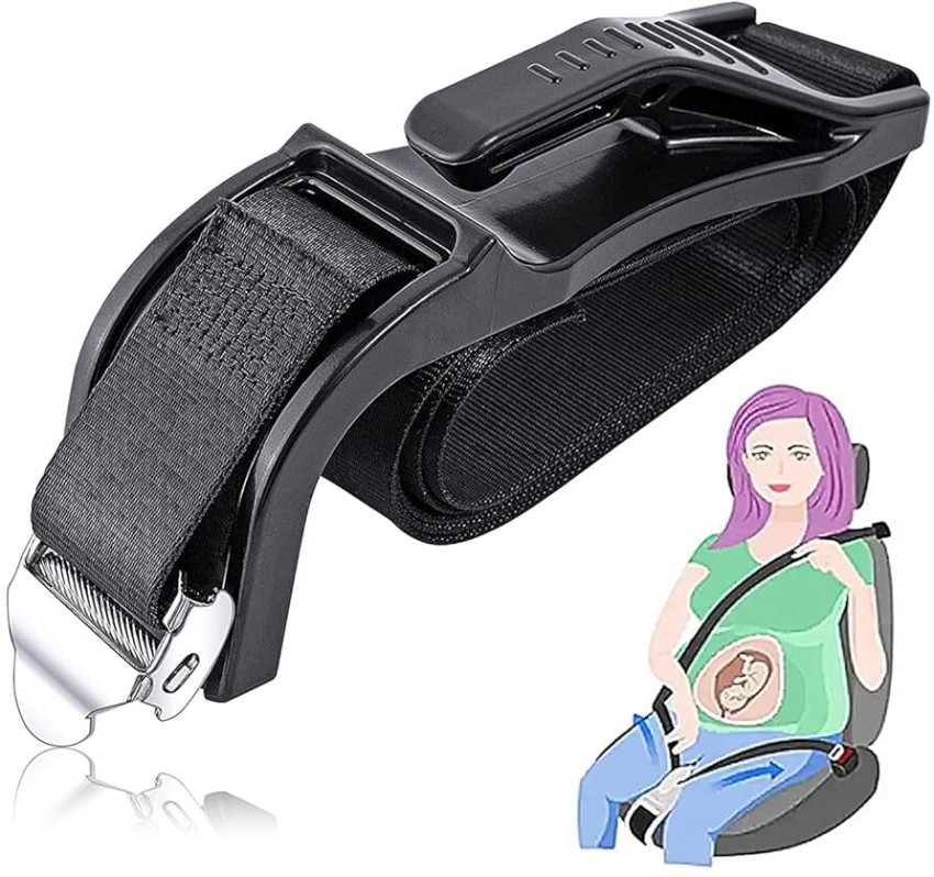 ELEPHANTBOAT Seat Belt for Pregnant Women with Adjuster -Anti-Collision  Straps, Pregnancy Safety Lock Black - Price in India