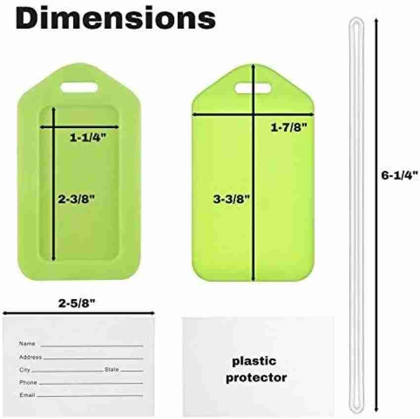 Luggage tag size in cm best sale
