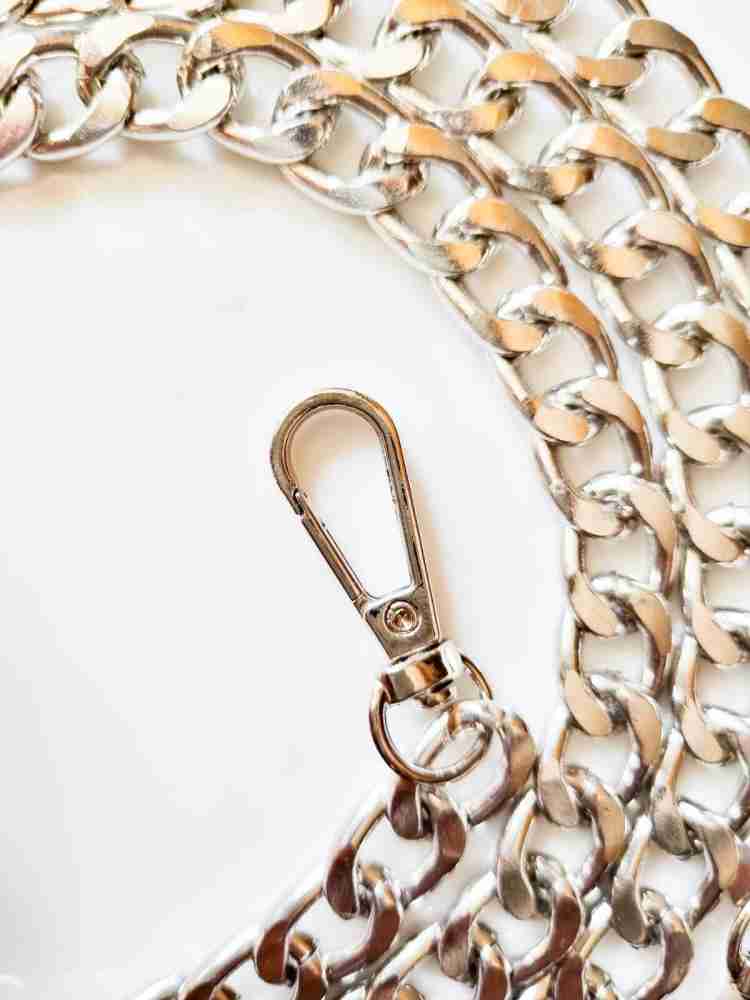 Tayzu Purse Shoulder Bag Chain Strap Handle, Handbag Purse Chain  Replacement, Purse Luggage Strap Silver - Price in India