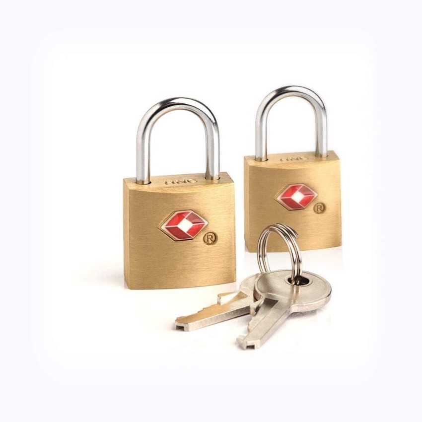 Beautiful Gold Lock and 2 Key Set w/ dustbag
