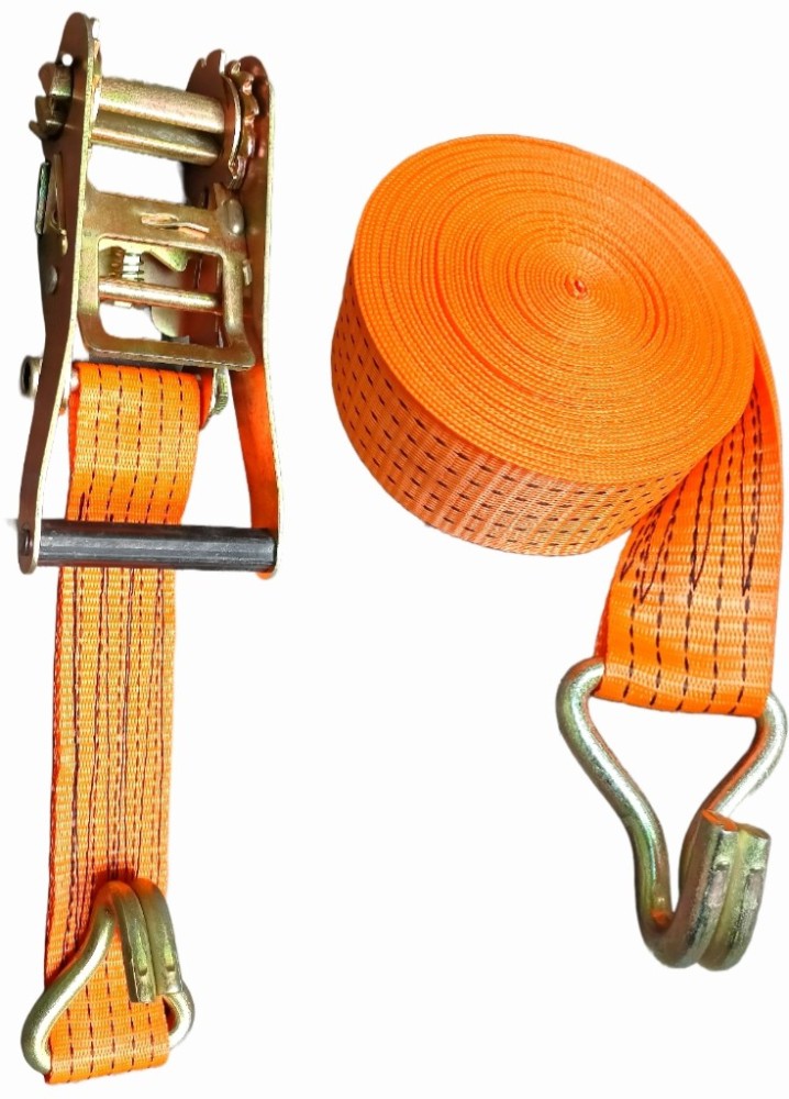 Shree Dm CARGO LASHING BELT WITH DOUBLE J HOOK 50MM X 10 M Luggage