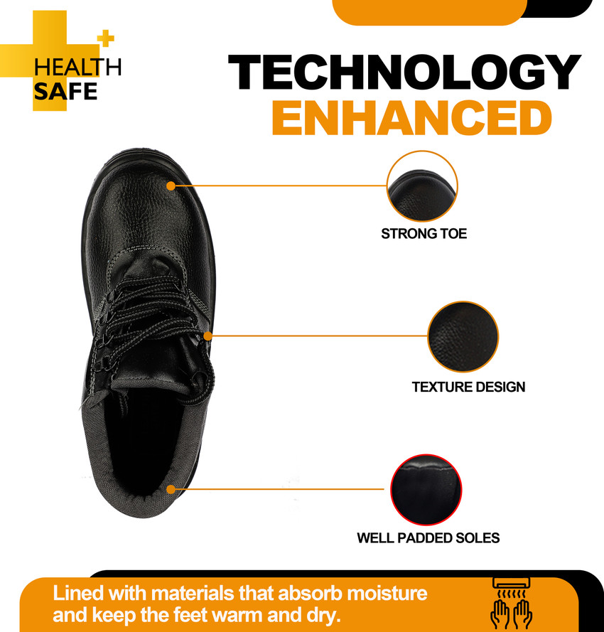 HEALTH SAFE Steel Toe Leather Safety Shoe Price in India Buy