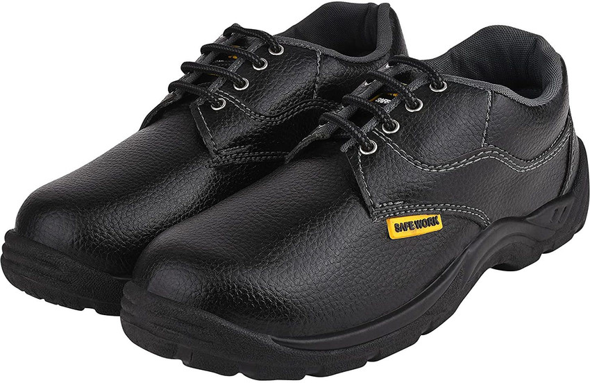ELASA Steel Toe Synthetic Leather Safety Shoe Price in India Buy ELASA Steel Toe Synthetic Leather Safety Shoe online at Flipkart