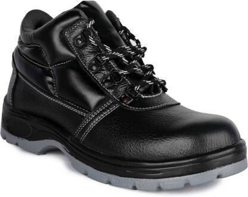 Safety leather shoes with steel toe 2025