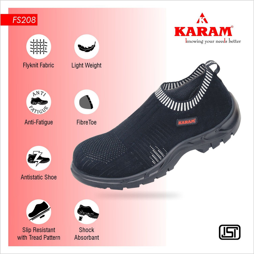 Karam safety shoes flipkart sales
