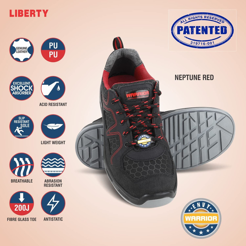 Liberty Fiber Toe Nubuck Leather Safety Shoe Price in India Buy Liberty Fiber Toe Nubuck Leather Safety Shoe online at Flipkart