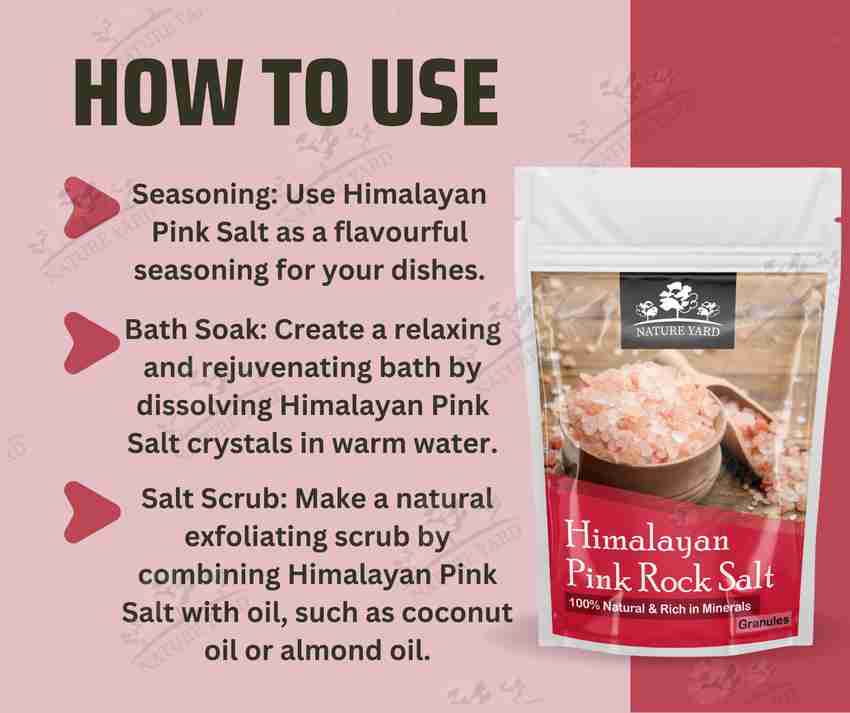 Use of discount pink salt