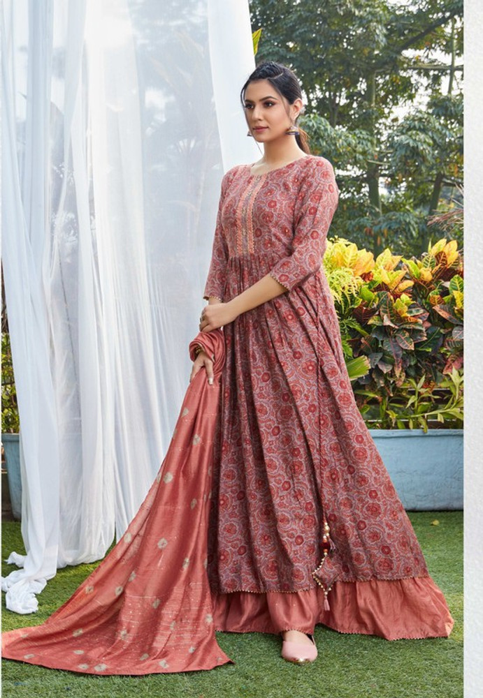 Long gown type on sale kurta