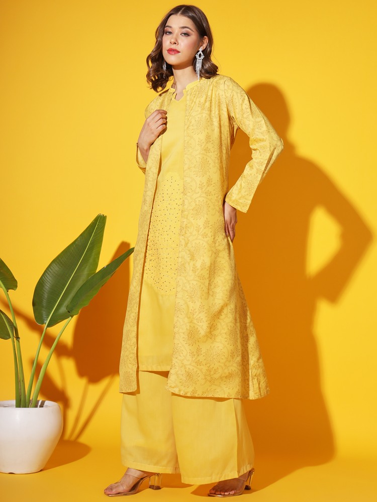 CHHABRA 555 Embroidered Kurta, Palazzo & Dupatta Set - Buy CHHABRA 555  Embroidered Kurta, Palazzo & Dupatta Set Online at Best Prices in India |  Flipkart.com