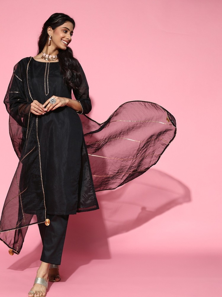 Buy Plus Size Kurta Trouser Set Magenta Pink Embroidered Kurta Online in  India  Etsy