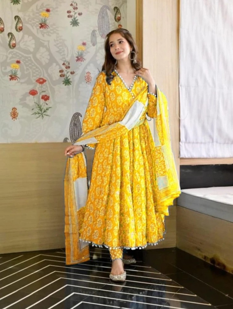 Selvia Women High Low Yellow, White Dress - Buy Selvia Women High Low Yellow,  White Dress Online at Best Prices in India | Flipkart.com