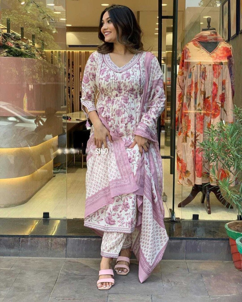 look fantastic Printed Embroidered Floral Print Kurta Salwar Dupatta Set Buy look fantastic Printed Embroidered Floral Print Kurta Salwar Dupatta Set Online at Best Prices in India Flipkart