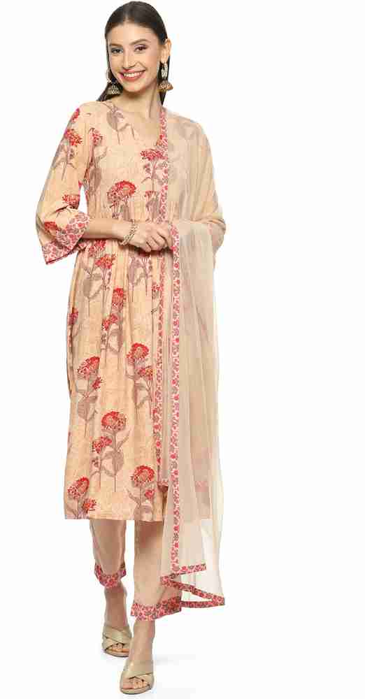 Biba beige salwar suit sale