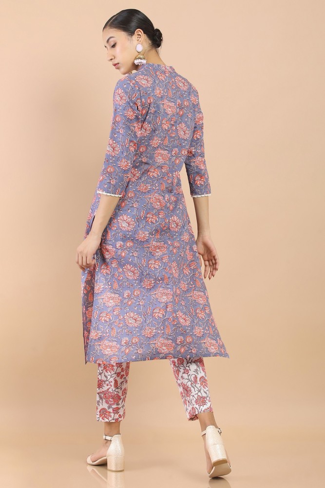 soch Floral Print Kurta Trouser Pant Dupatta Set Buy soch