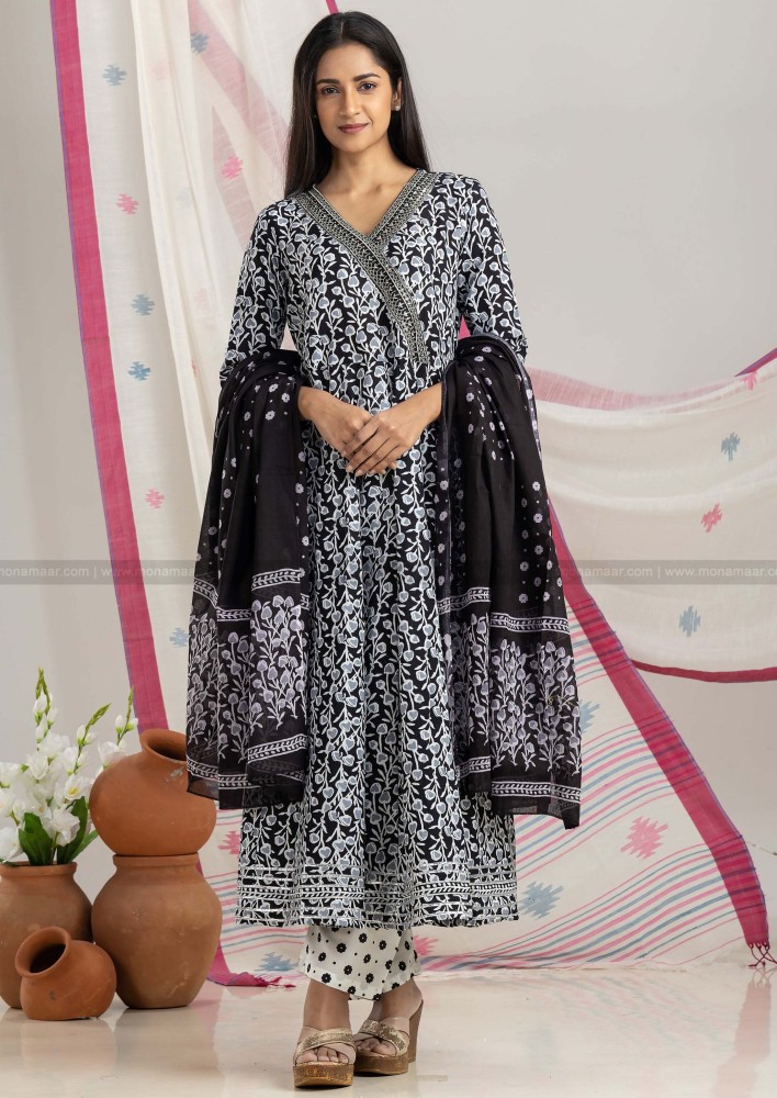 Kurti Pant Dupatta Set – Monamaar