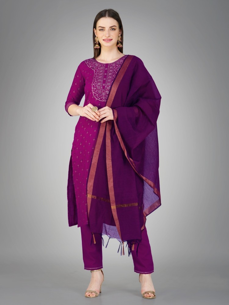 Jeswa Export Women Kurta Pant Dupatta Set