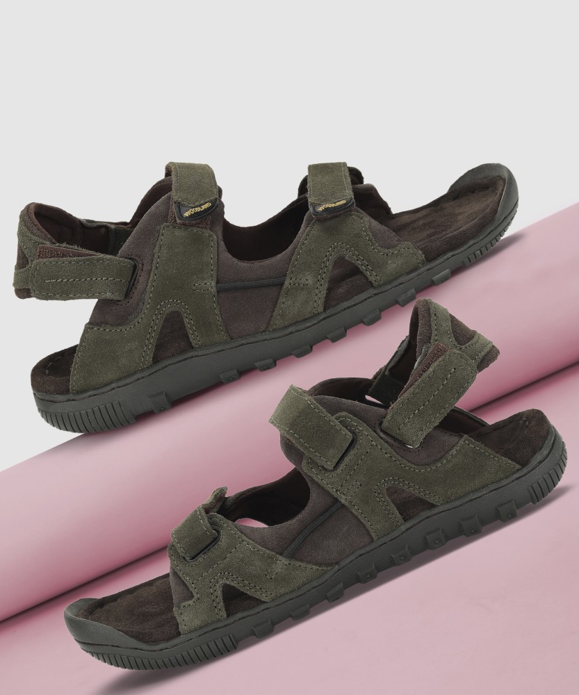 Woodland olive green orders sandals