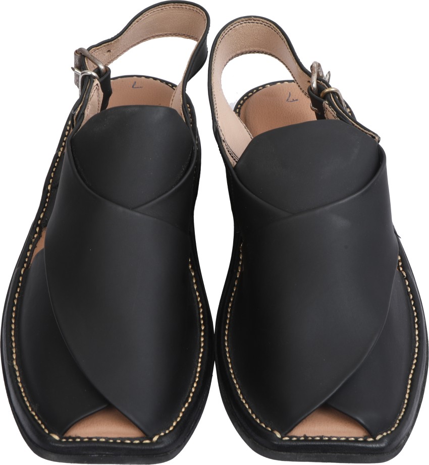 PESHAWARI CHAPPAL Men Black Sandals Buy PESHAWARI CHAPPAL Men