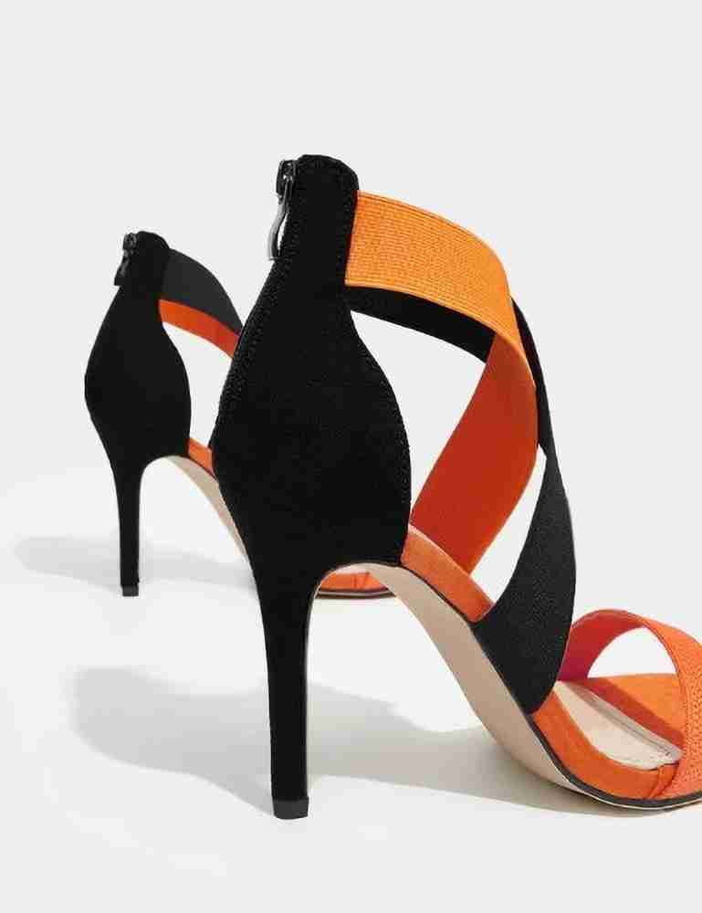 Orange block heel hotsell shoes