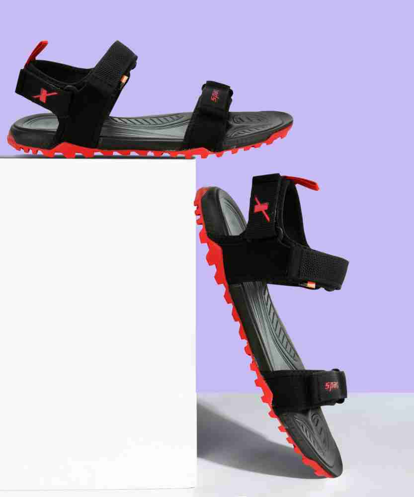 Buy Sparx SS 468 Men Black Red Sandals Online at Best Price