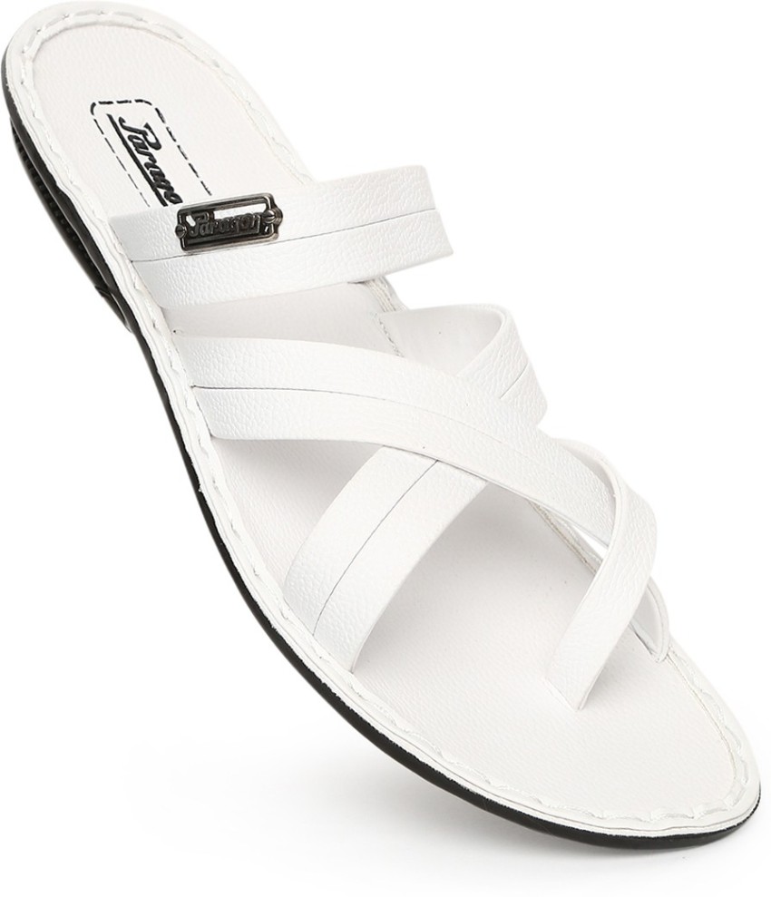 Paragon best sale white chappal