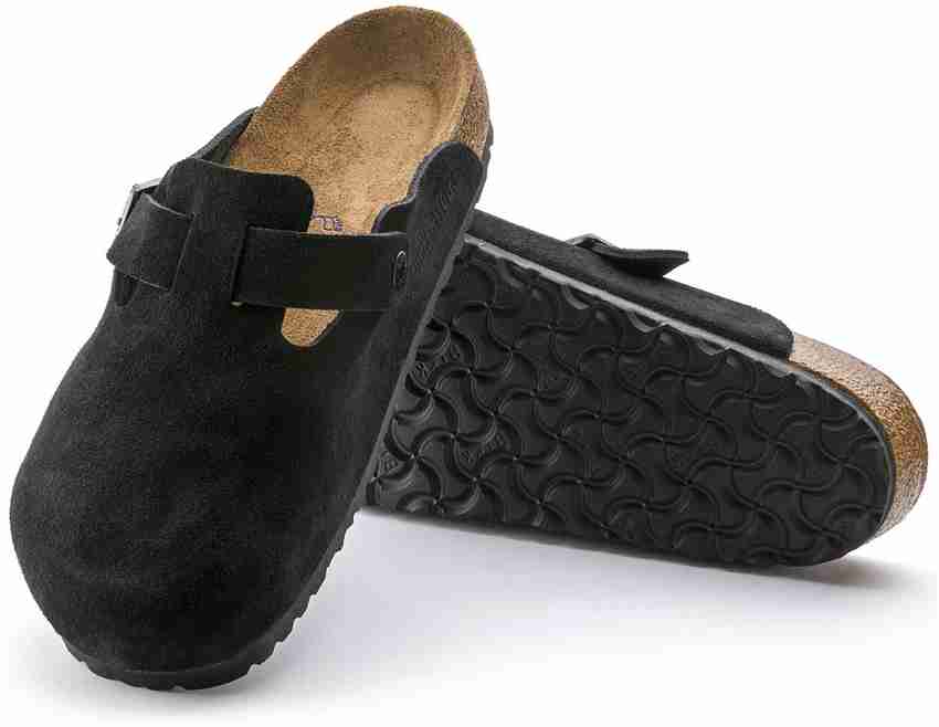 Birkenstock boston soft online footbed black