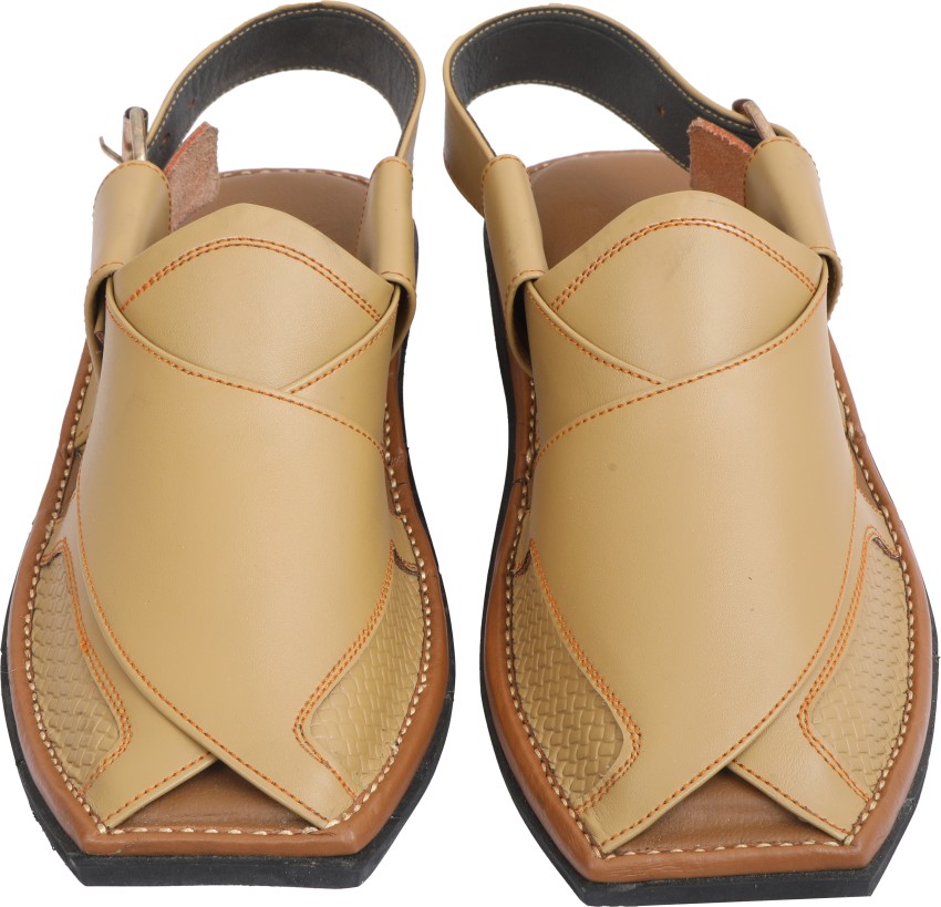PESHAWARI CHAPPAL Men Beige Sandals  Buy PESHAWARI CHAPPAL Men Beige Sandals  Online at Best Price  Shop Online for Footwears in India  Flipkartcom