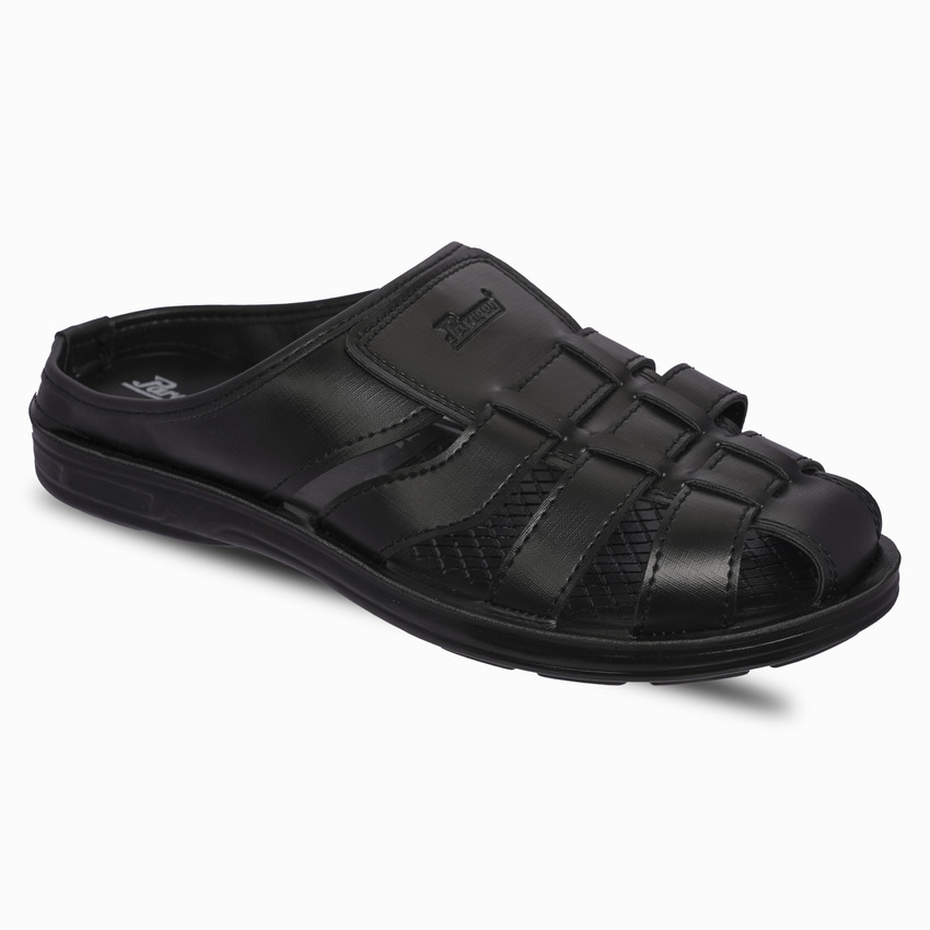 paragon max men's black sandals