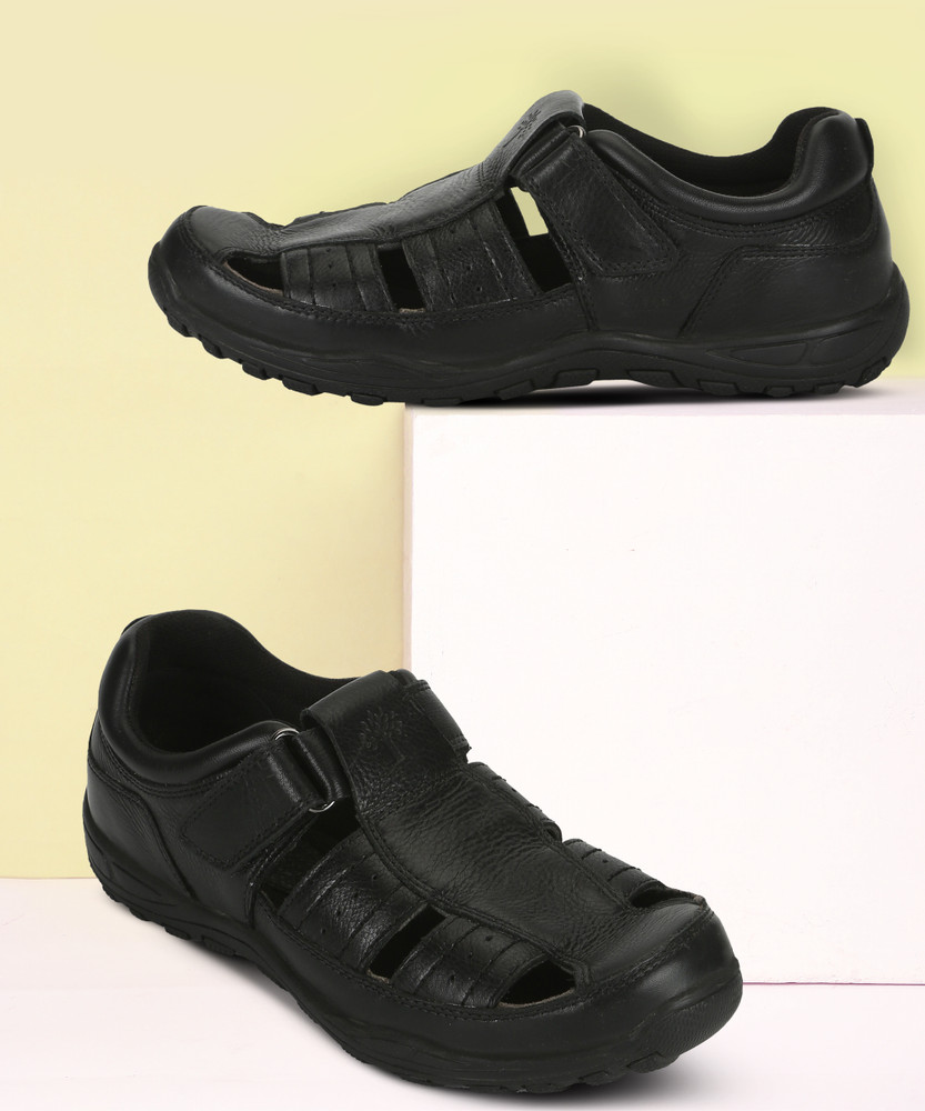 Woodland black sandals sale