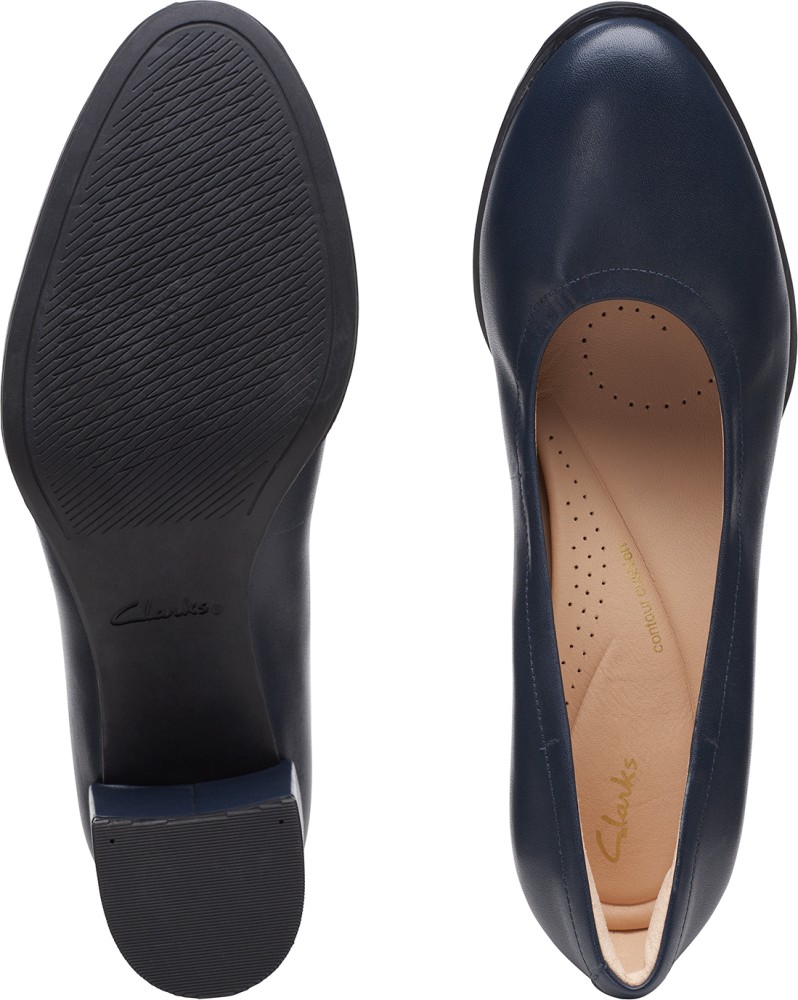 Clarks sale navy heels