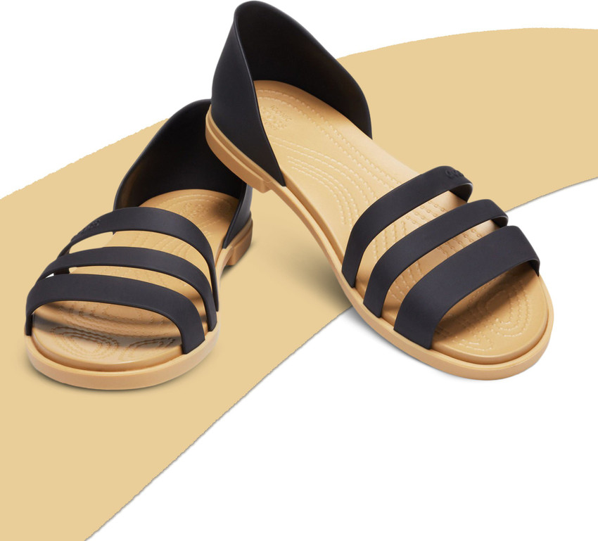 Crocs open clearance toe flats