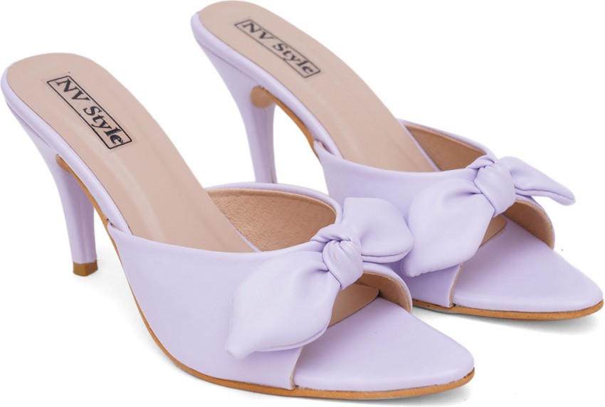 Purple high hot sale heel sandals