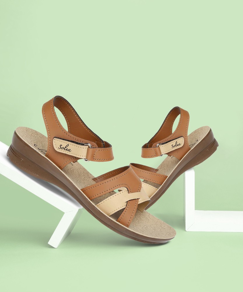 Paragon solea womens tan sandals new arrivals