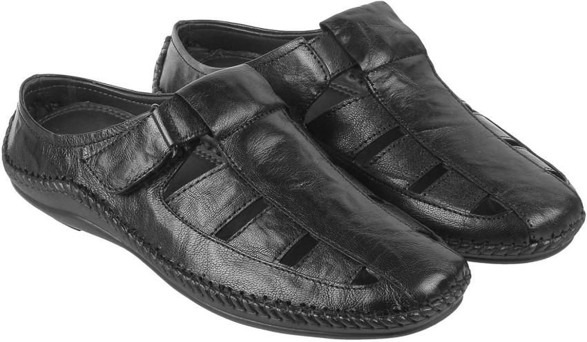 Buy Mochi Men Black Casual Sandals Online