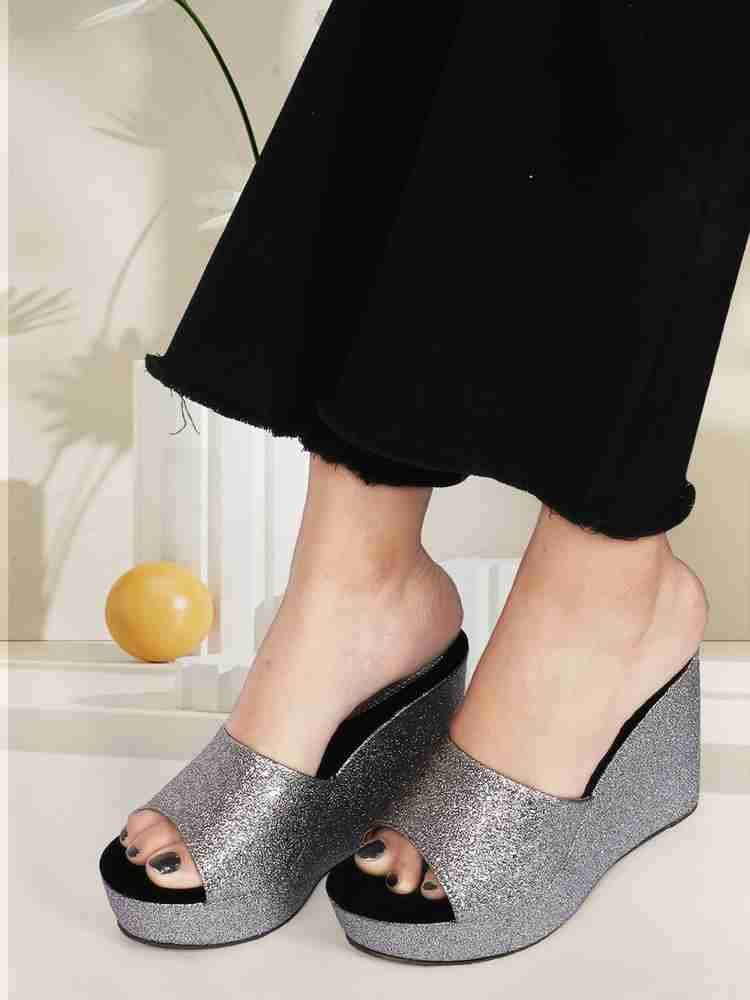 24Wholesaler Women Silver Heels