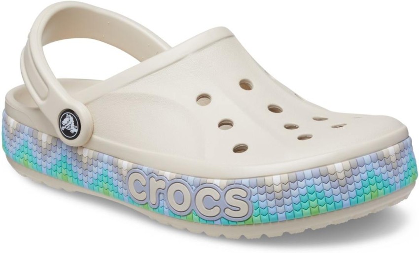 CROCS BayabndChevBnCg Men Off White Clogs Buy CROCS