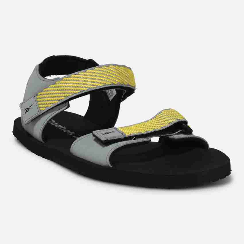 reebok sandals yellow