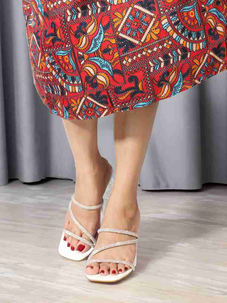 High heel discount sandals for sarees