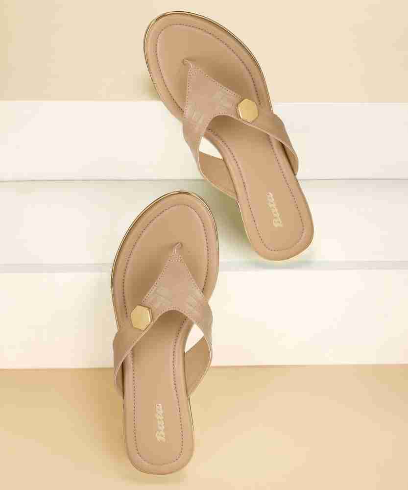 Buy Bata Women Beige Sandals Online at Best Price