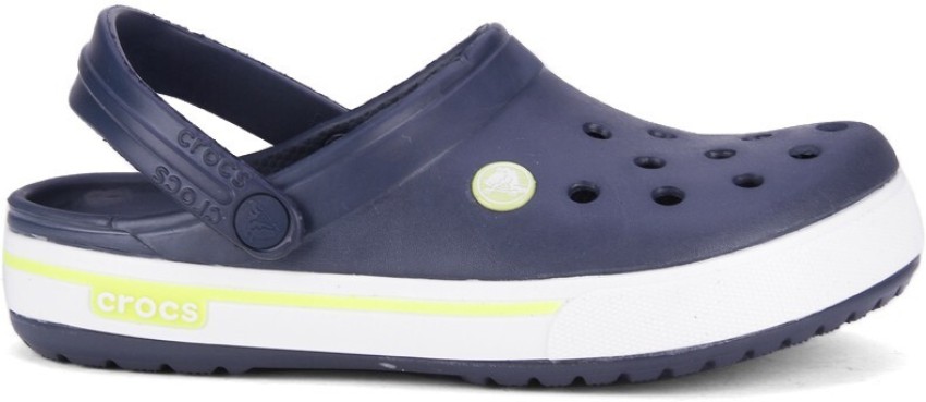 crocs crocband navy citrus