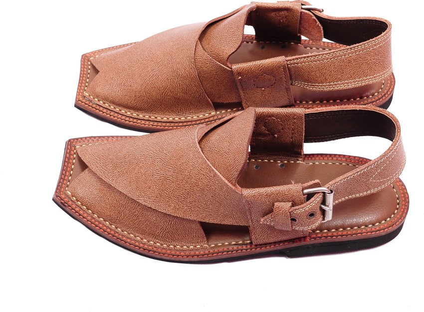 PESHAWARI CHAPPAL Men Brown Sandals Buy PESHAWARI CHAPPAL Men