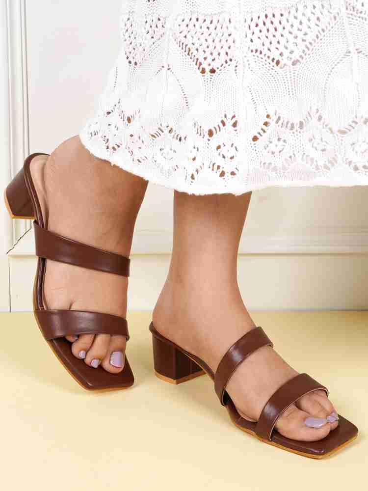 Dressberry Women Brown Heels - Buy Dressberry Women Brown Heels