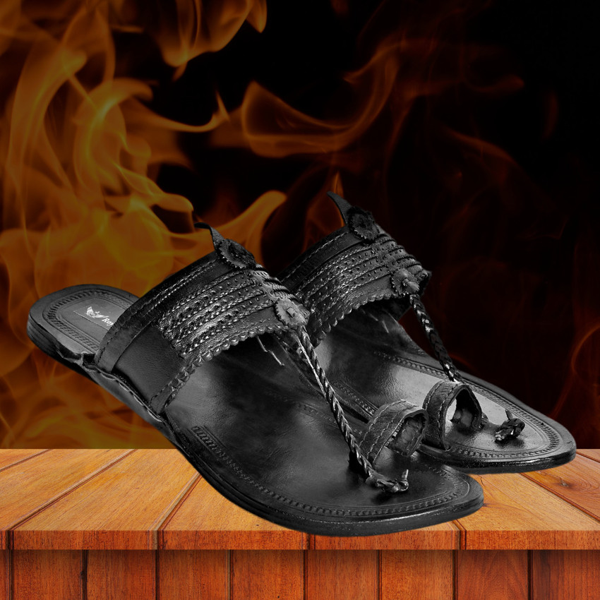 Kolhapuri chappal black colour sales